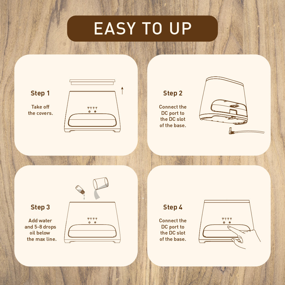 Salt Lamp Diffuser (White)