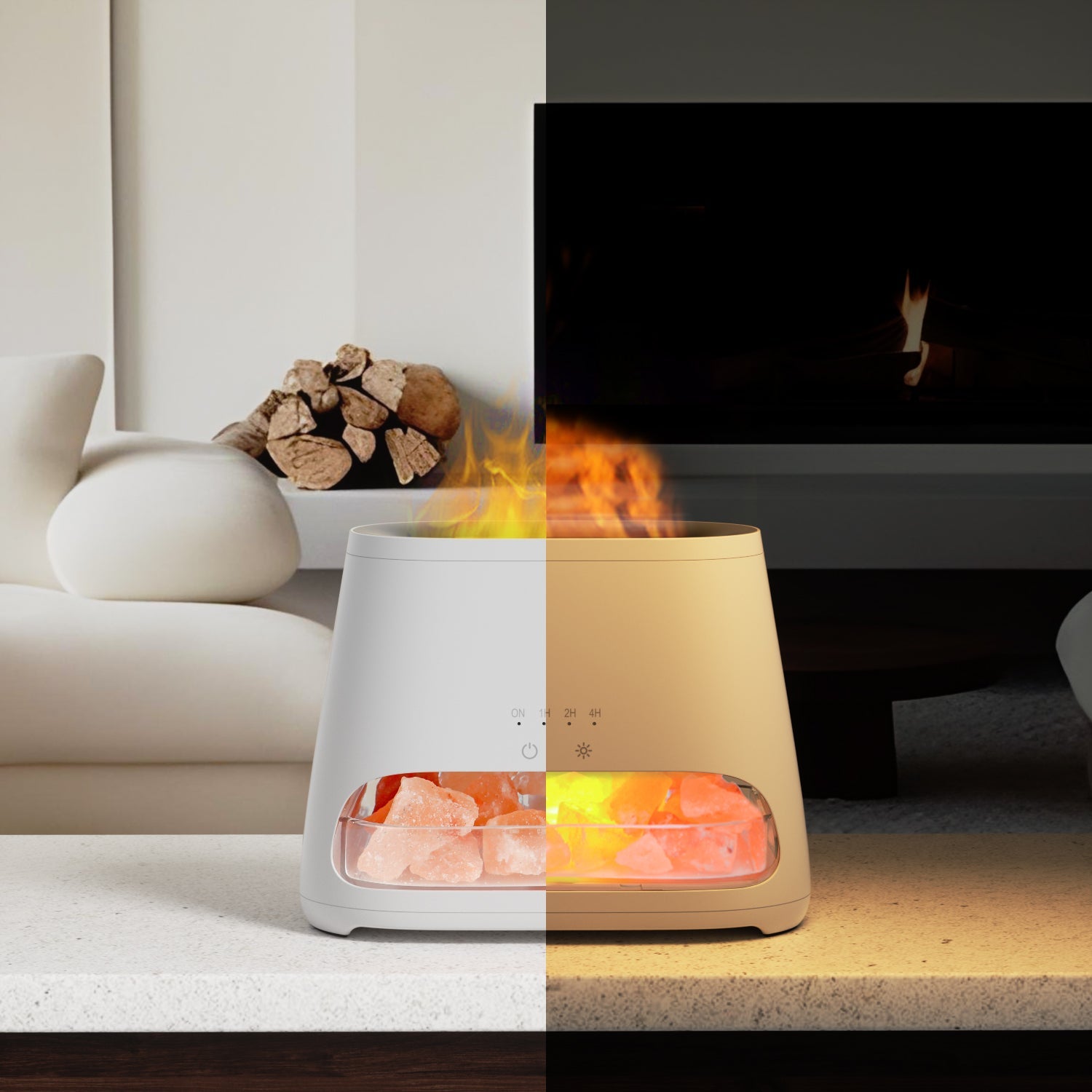 Salt Lamp Diffuser (White)