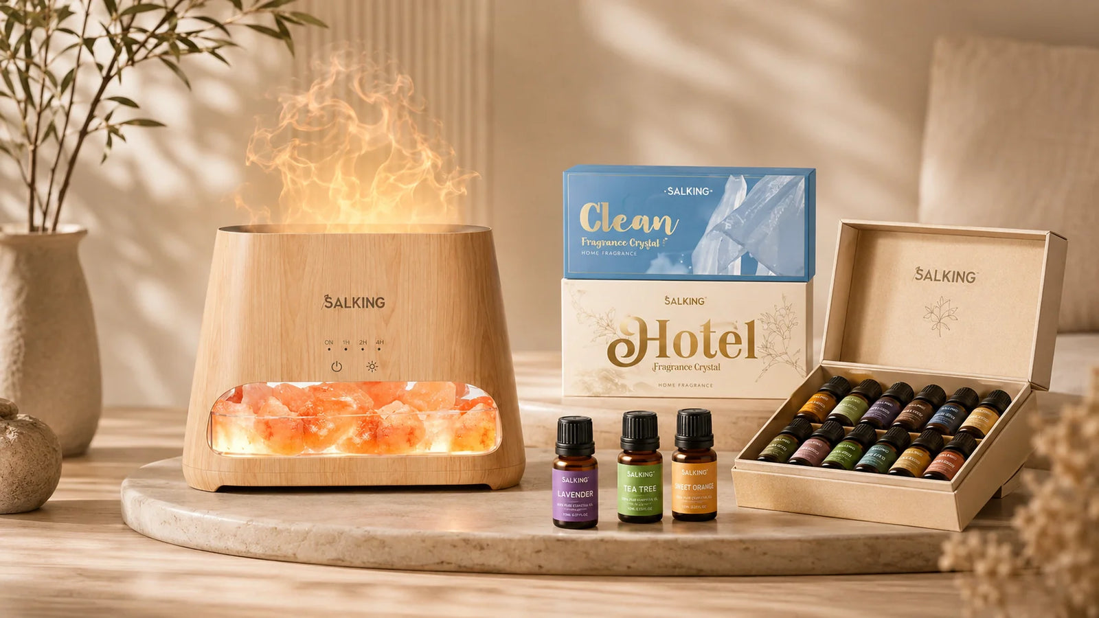 Himalayan Salt Lamp Diffuser Starter Bundle Guide: A Warm, Easy Way to Begin Home Fragrance