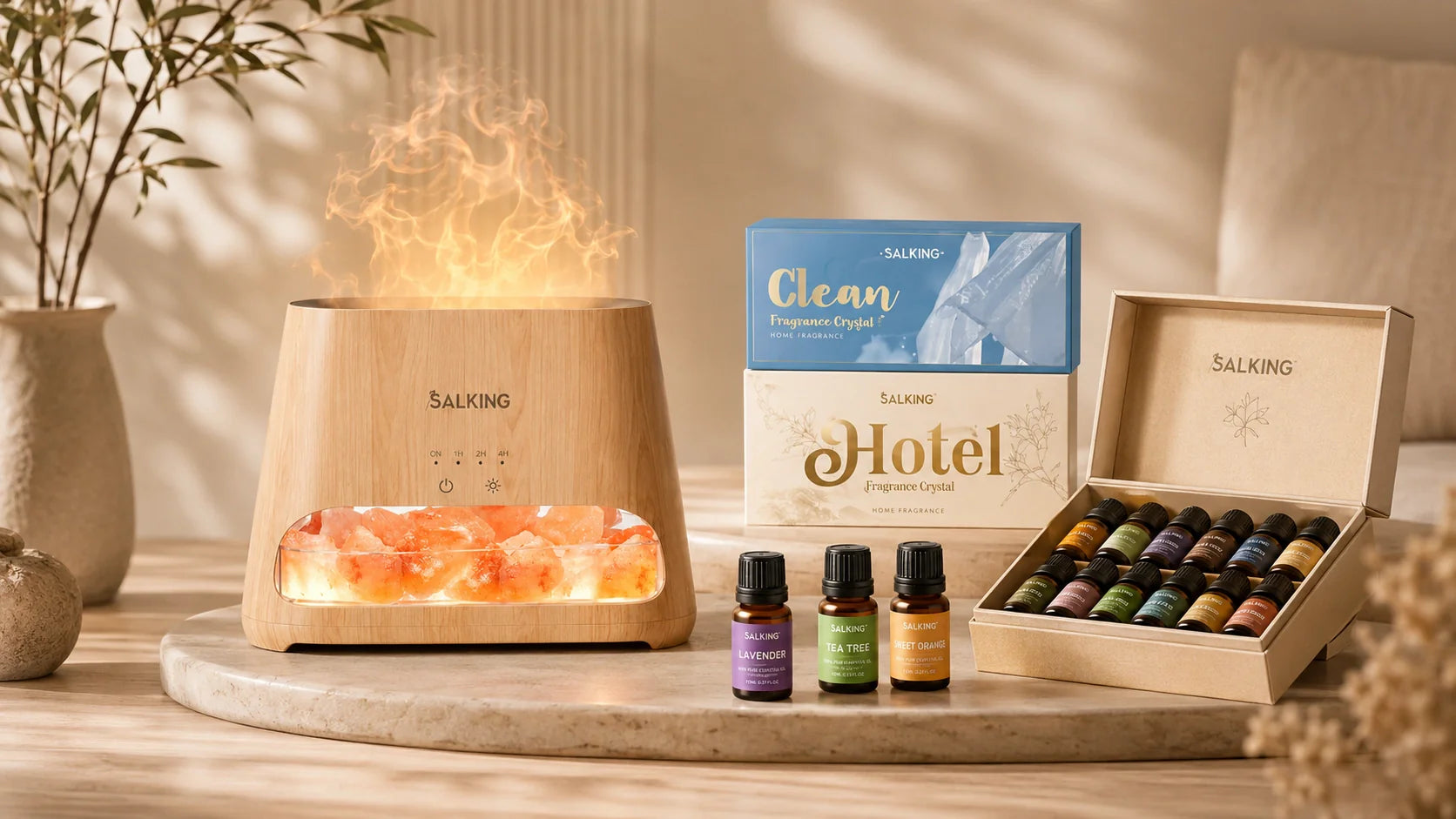 Himalayan Salt Lamp Diffuser Starter Bundle Guide: A Warm, Easy Way to Begin Home Fragrance