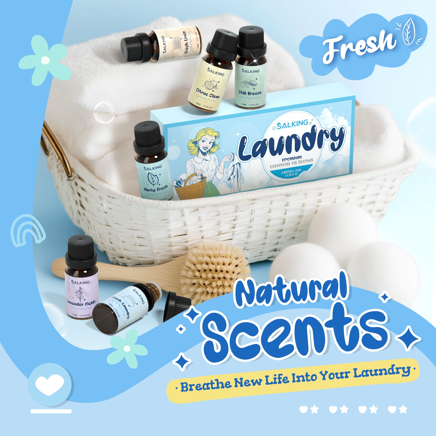 Laundry Collection Essential Oils Set