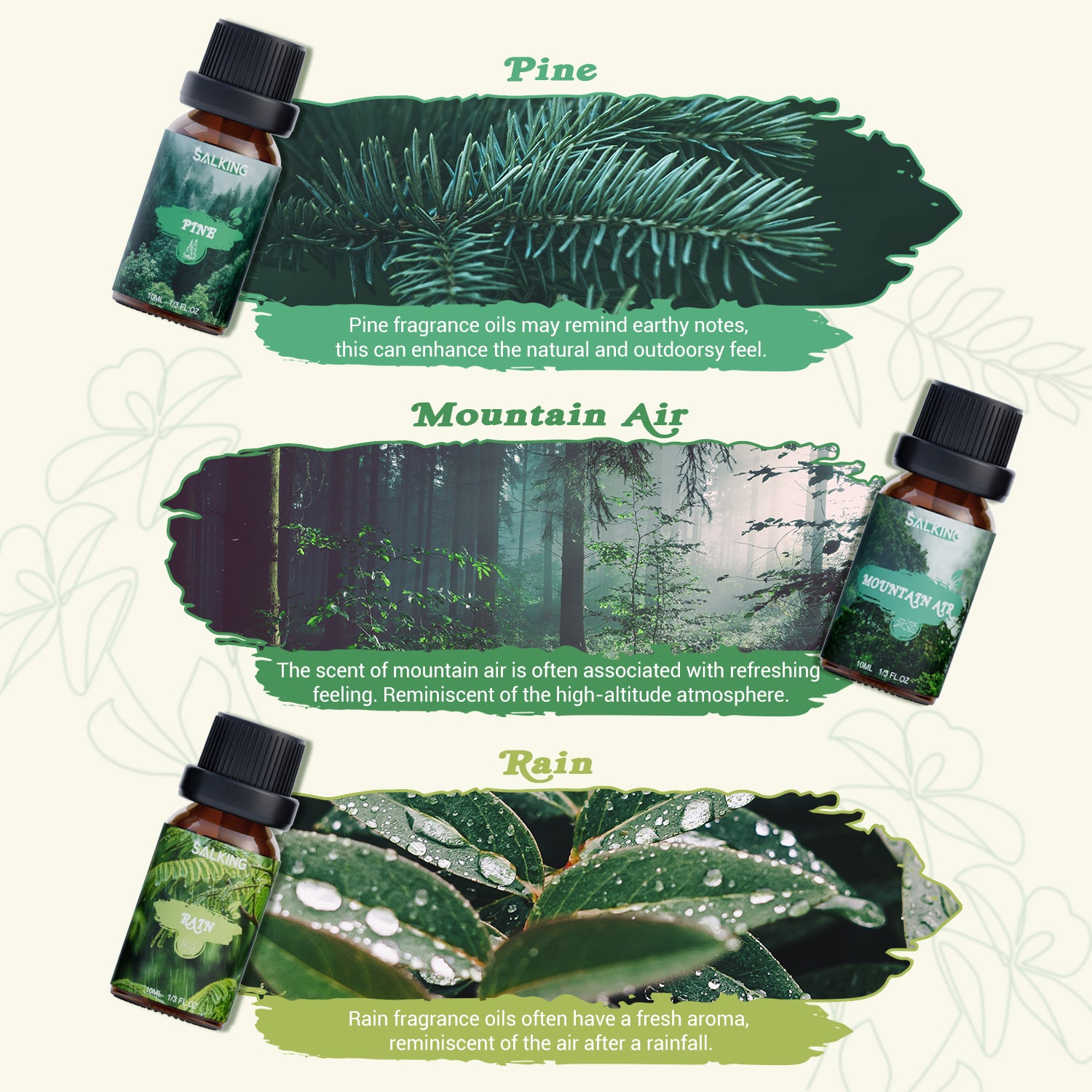 SALKING Nature Diffuser Oils Set
