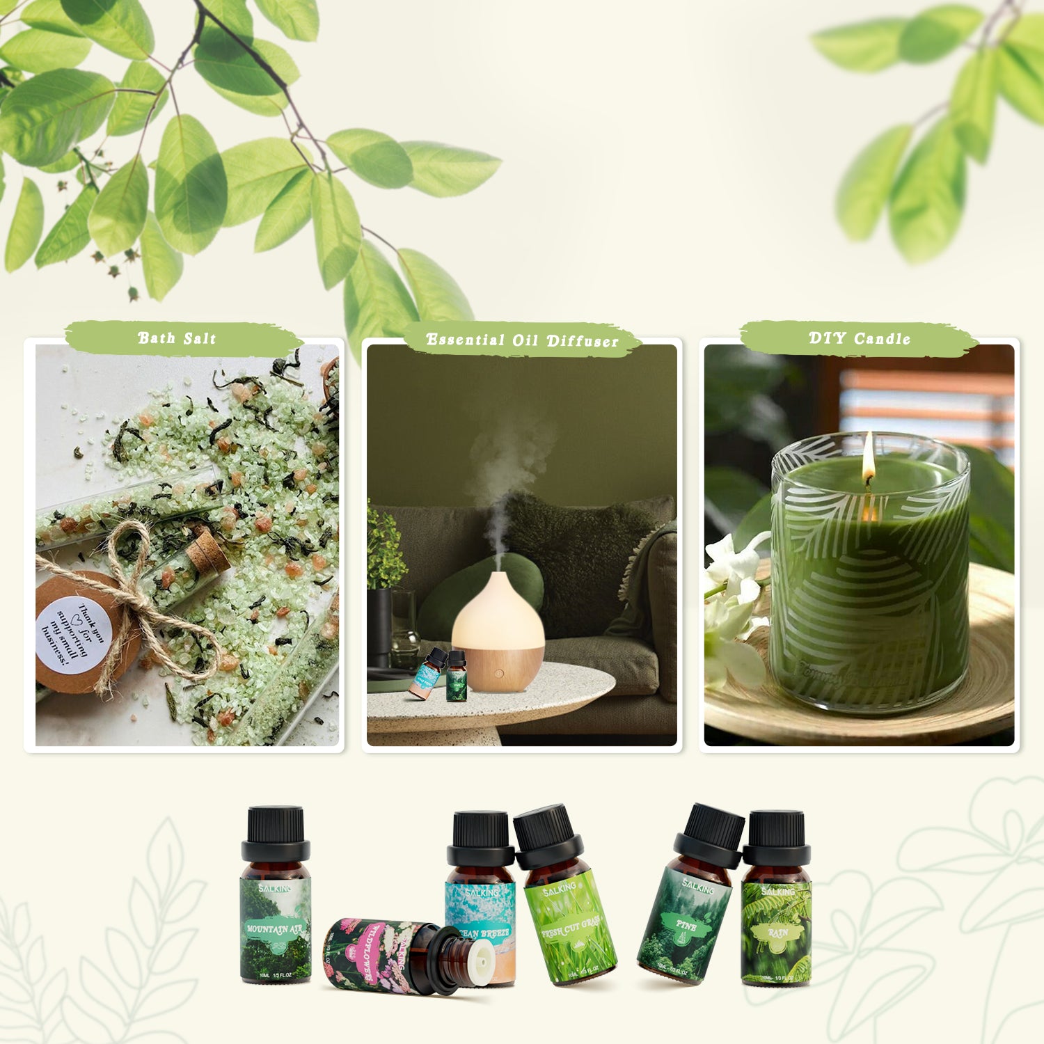 SALKING Nature Diffuser Oils Set