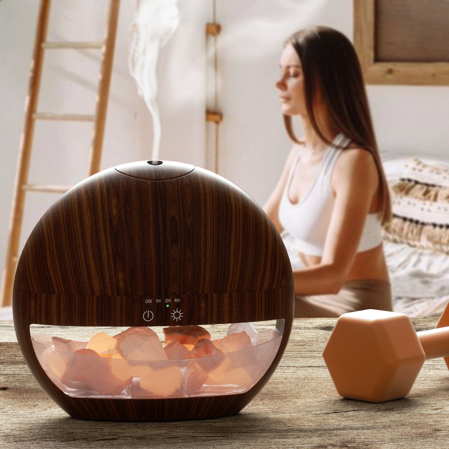 AQUAHEART Salt Lamp Diffusers(Drak Wood)