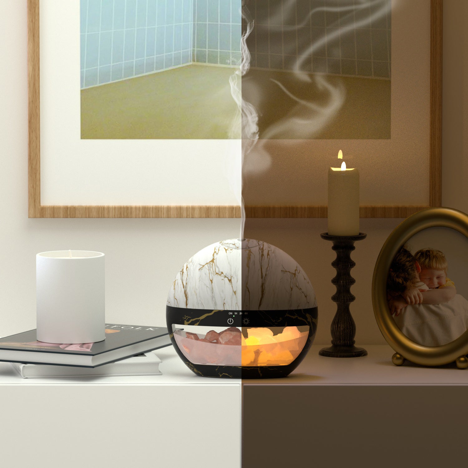 AQUAHEART Salt Lamp Diffusers(Marble)