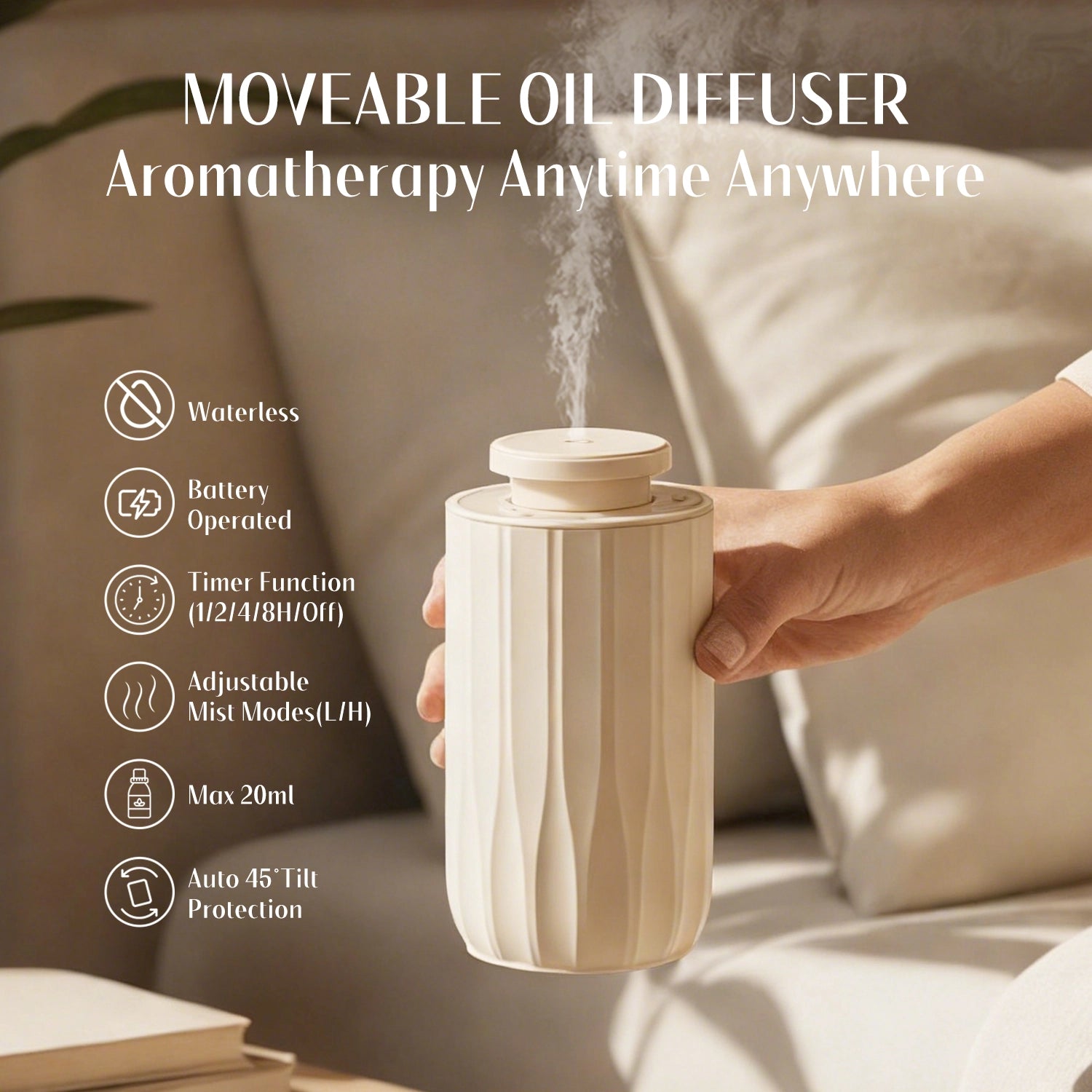 Waterless Essential Oil Diffuser Starter Kit