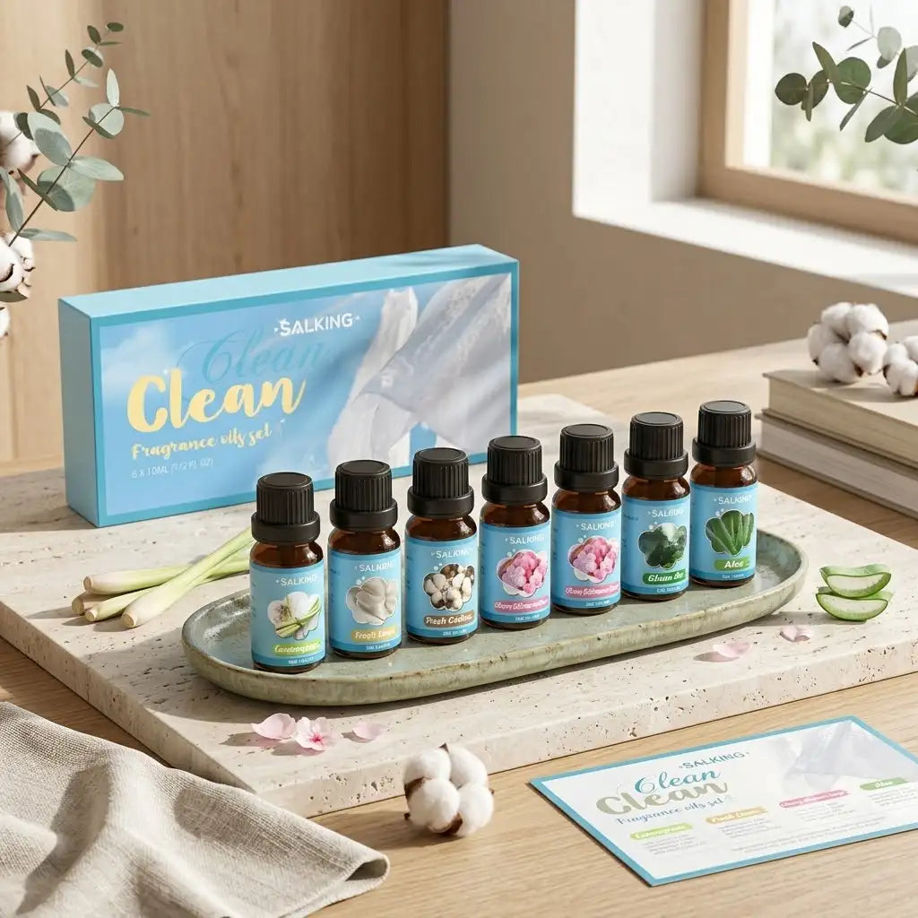 Himalayan Salt Lamp Diffuser & 12 Essential Oils Starter Bundle
