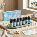 Himalayan Salt Lamp Diffuser & 12 Essential Oils Starter Bundle