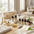 Himalayan Salt Lamp Diffuser & 12 Essential Oils Starter Bundle