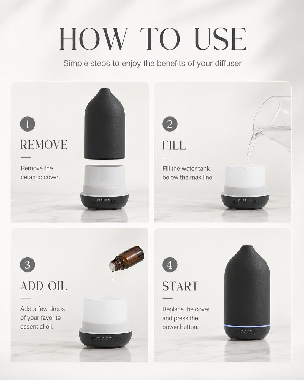 Ceramic Stone Diffuser - SALKING_Aroma Diffuser_SALKING
