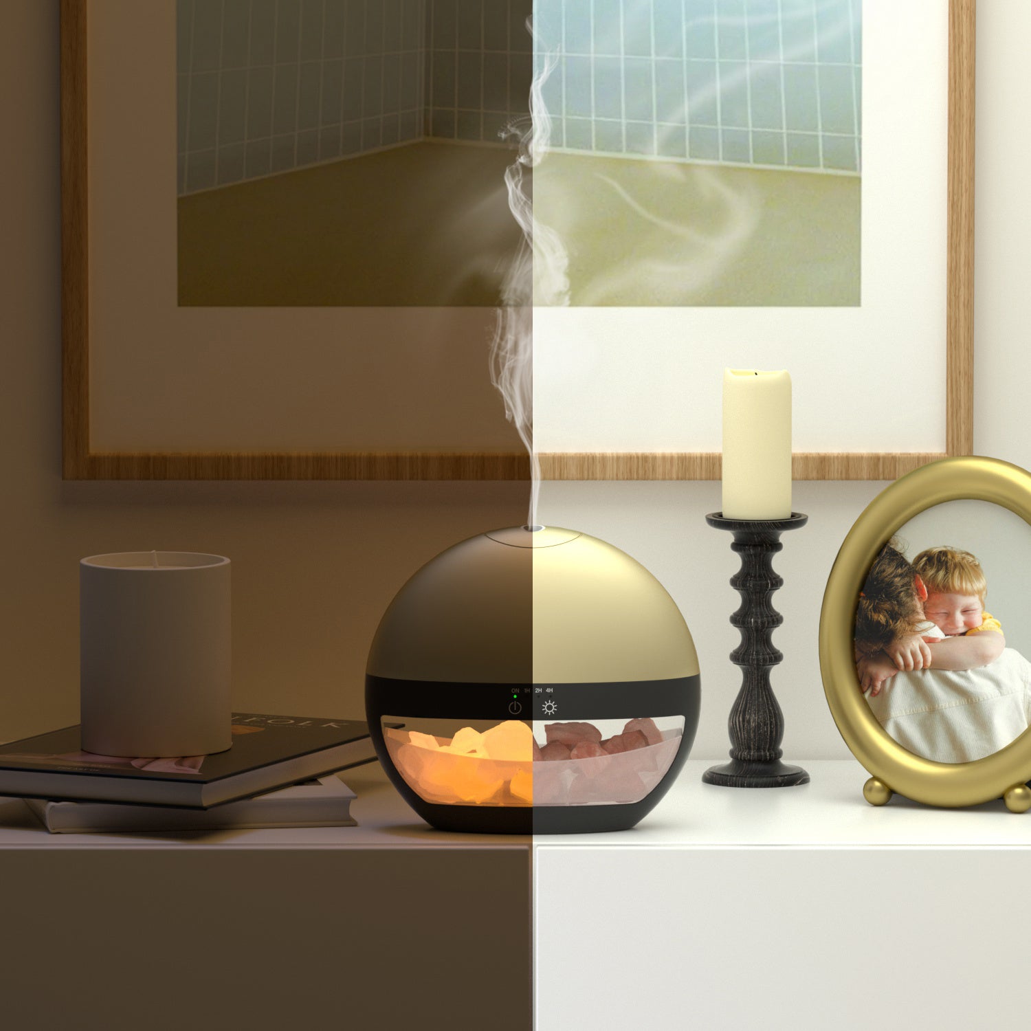 AQUAHEART Salt Lamp Diffusers(Gold)
