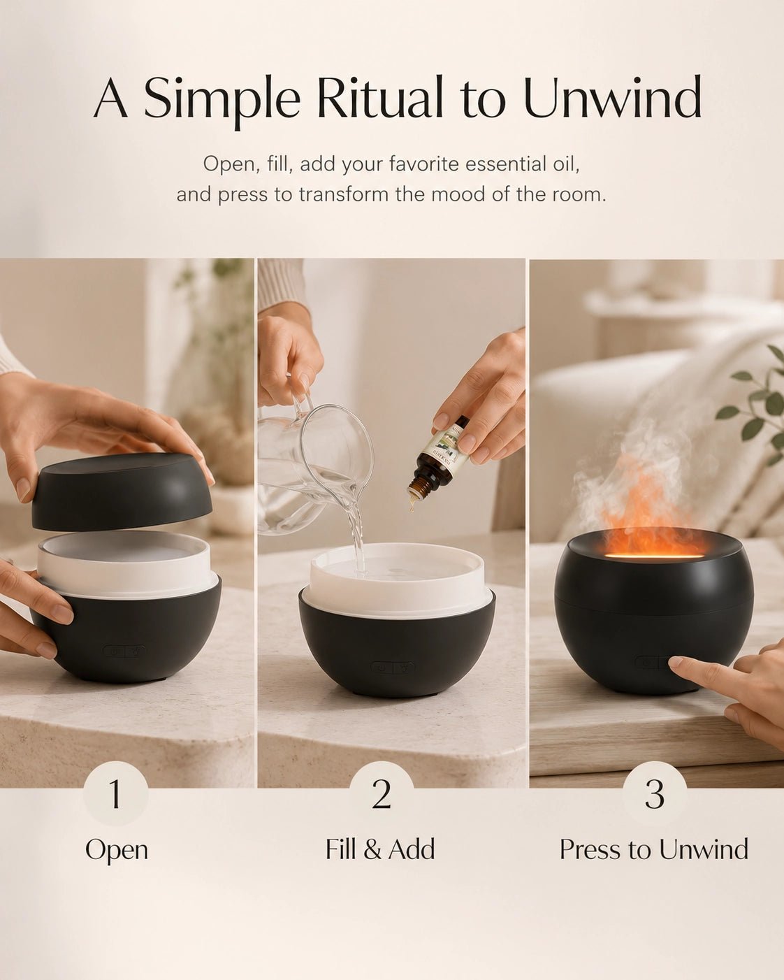 FlameGlow™ Aroma Diffuser - SALKING_Aroma Diffuser_SALKING