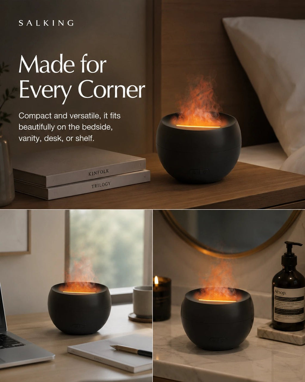 FlameGlow™ Aroma Diffuser - SALKING_Aroma Diffuser_SALKING