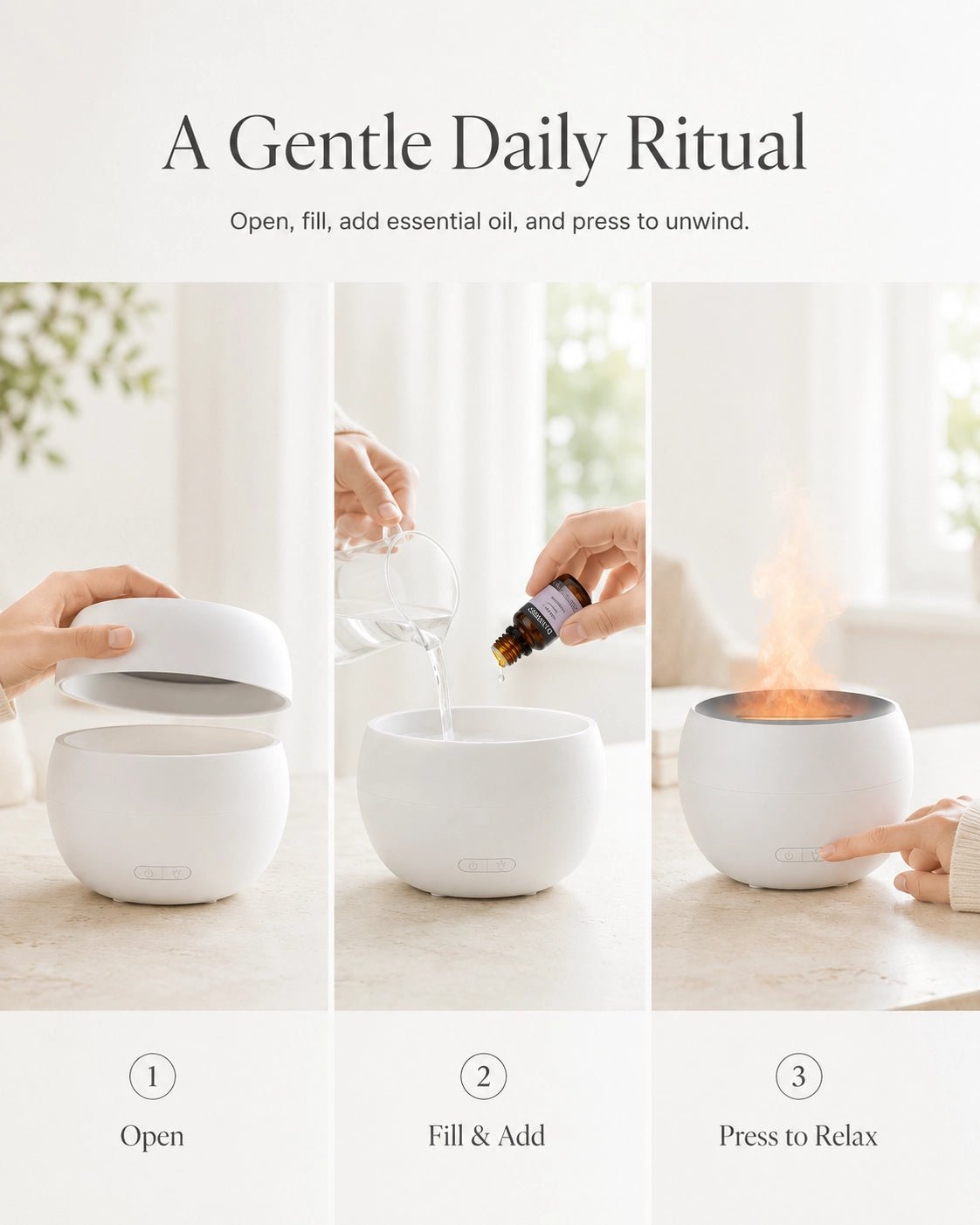 FlameGlow™ Aroma Diffuser - SALKING_Aroma Diffuser_SALKING