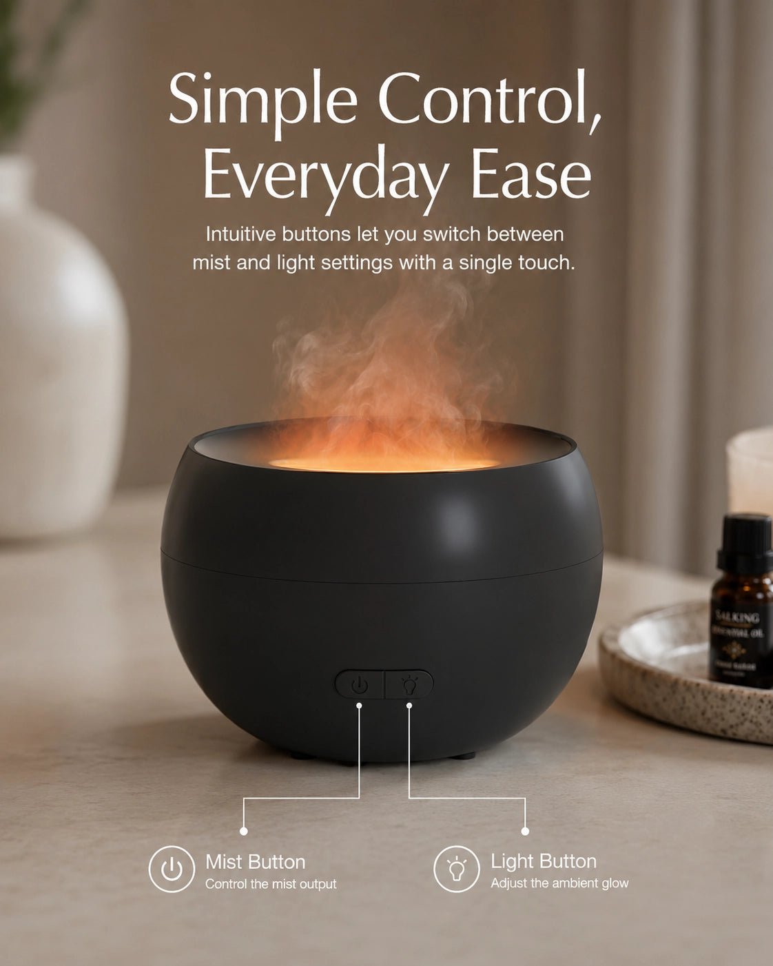 FlameGlow™ Aroma Diffuser - SALKING_Aroma Diffuser_SALKING
