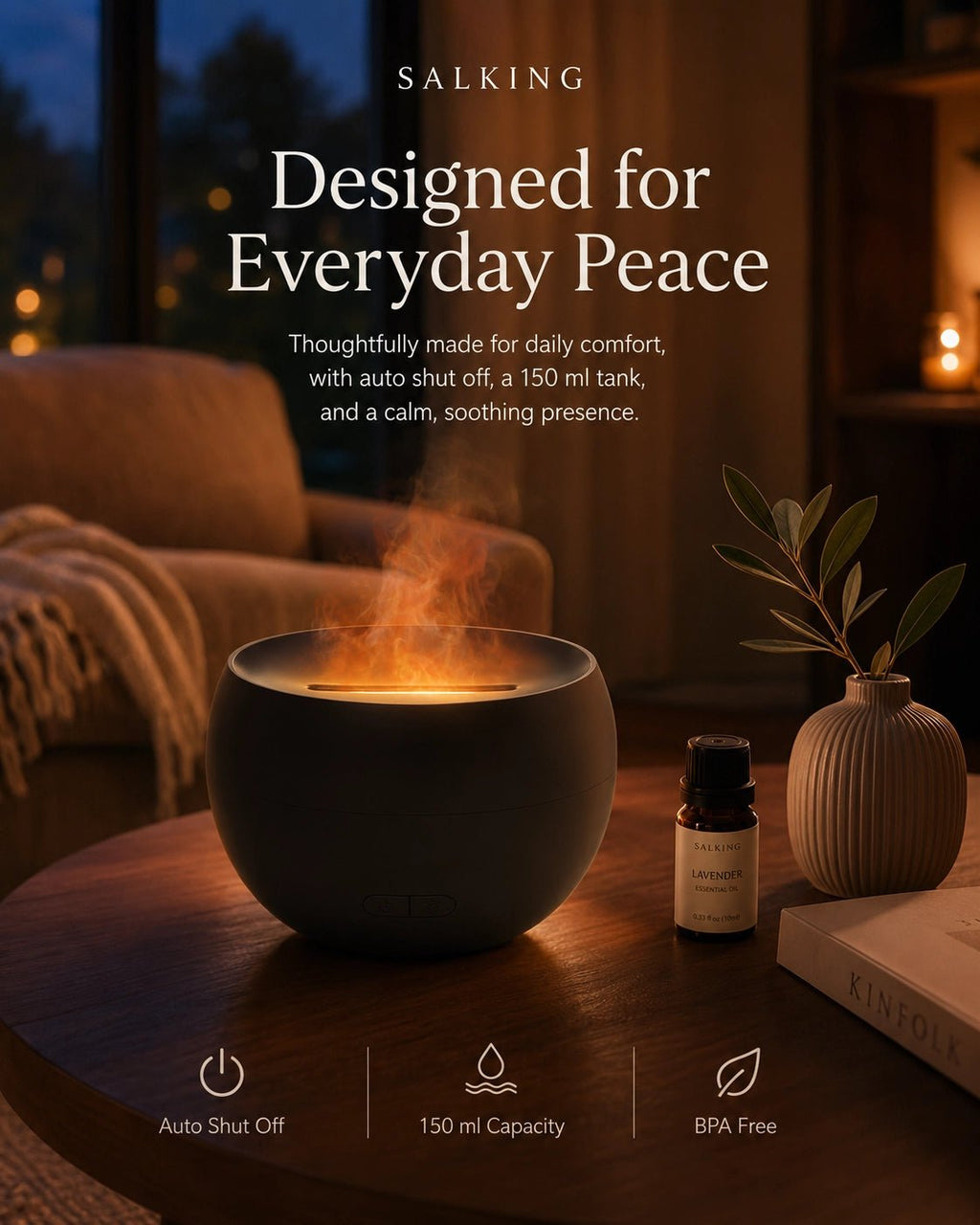 FlameGlow™ Aroma Diffuser - SALKING_Aroma Diffuser_SALKING