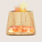 Himalayan Salt Lamp Diffuser with Realistic Flame Effect for Home Decor and Relaxation