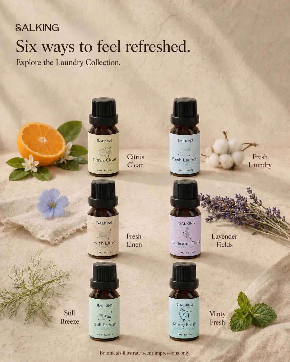Laundry Collection Essential Oils Set - SALKING_Essential oils Set_SALKING