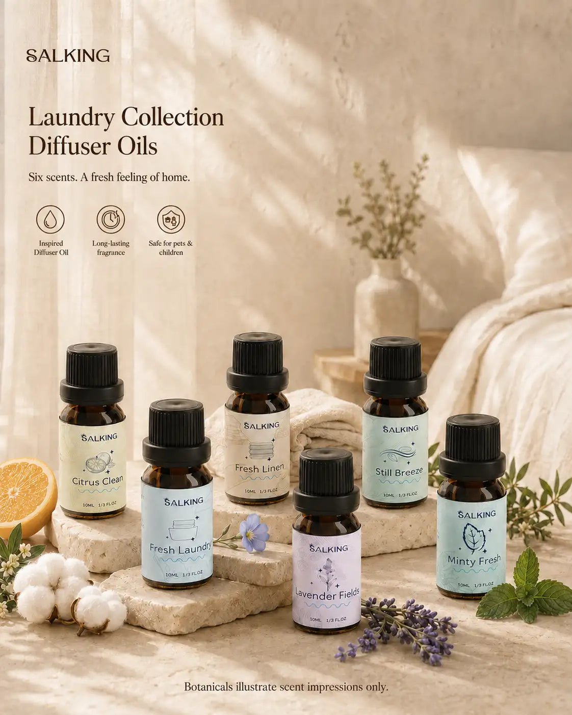 Laundry Collection Essential Oils Set - SALKING_Essential oils Set_SALKING