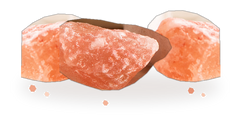 Natural Himalayan pink salt crystals