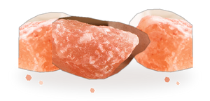 Natural Himalayan pink salt crystals