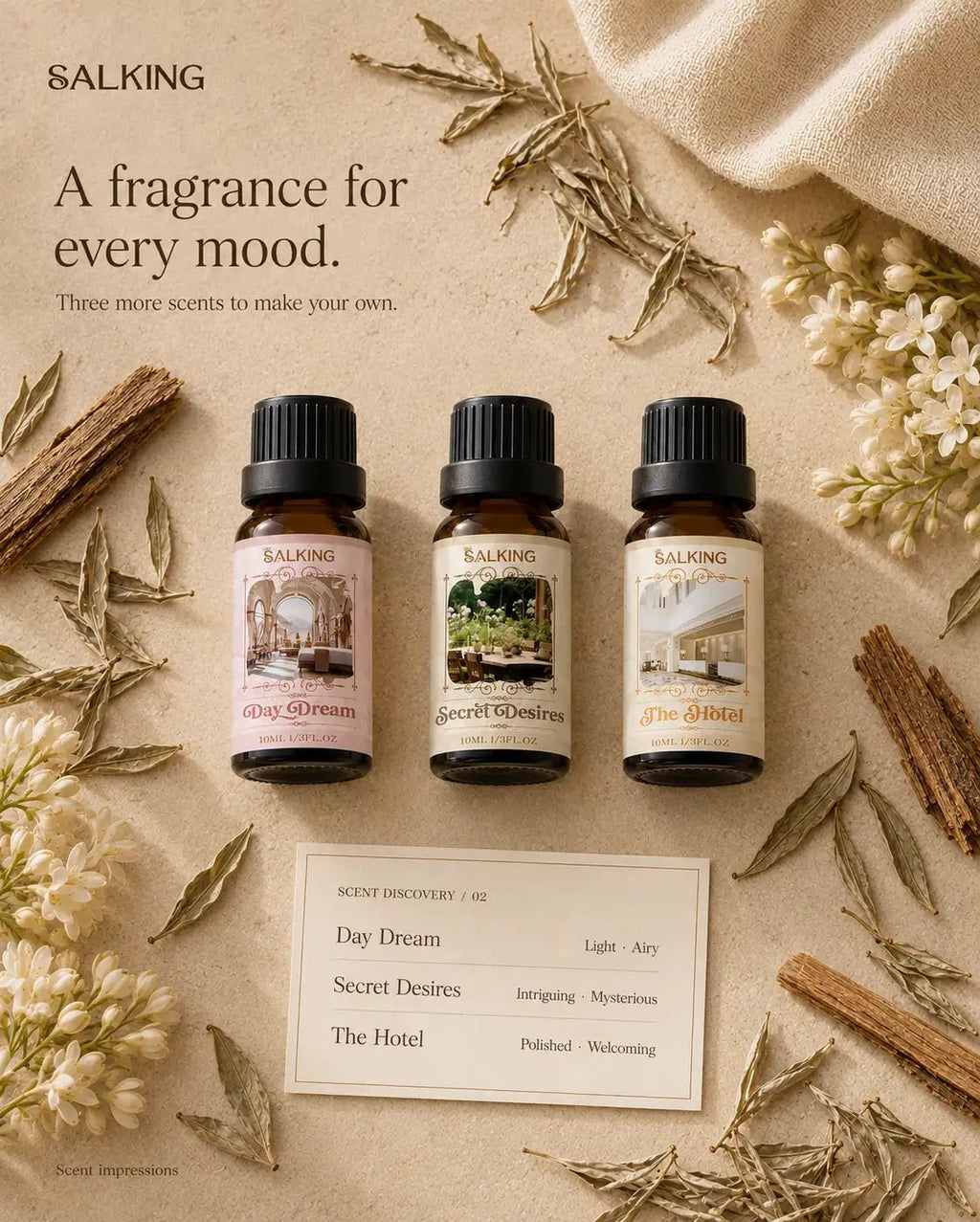 SALKING Hotel Diffuser Oils Set - SALKING_Essential oils Set_SALKING