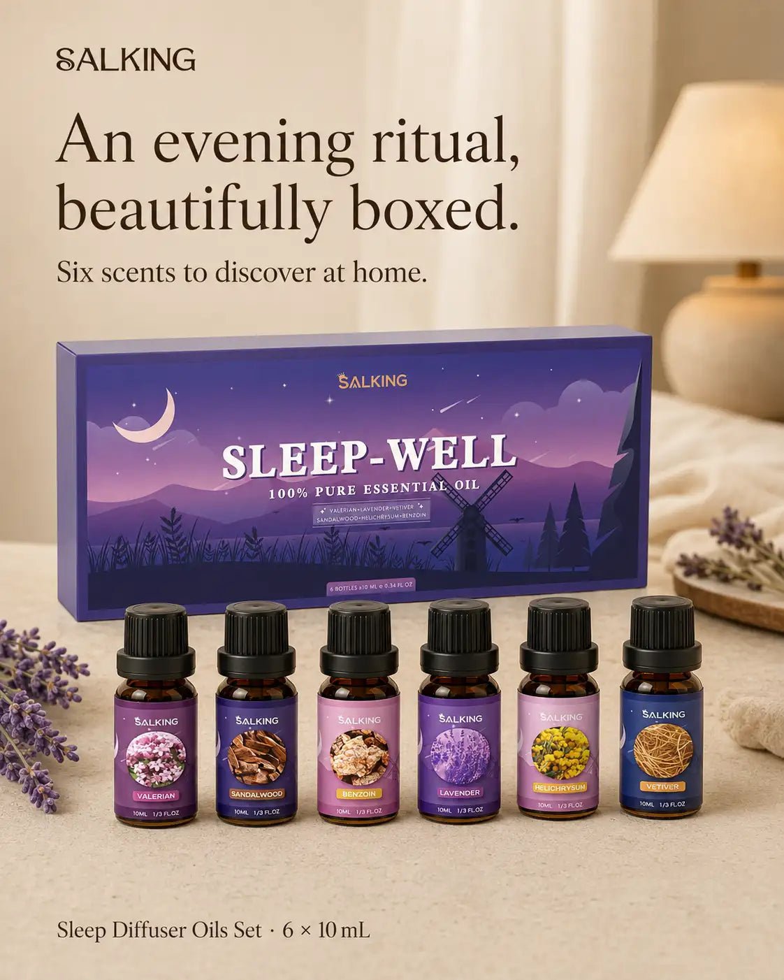 SALKING Sleep Diffuser Oils Set - SALKING_Essential oils Set_SALKING