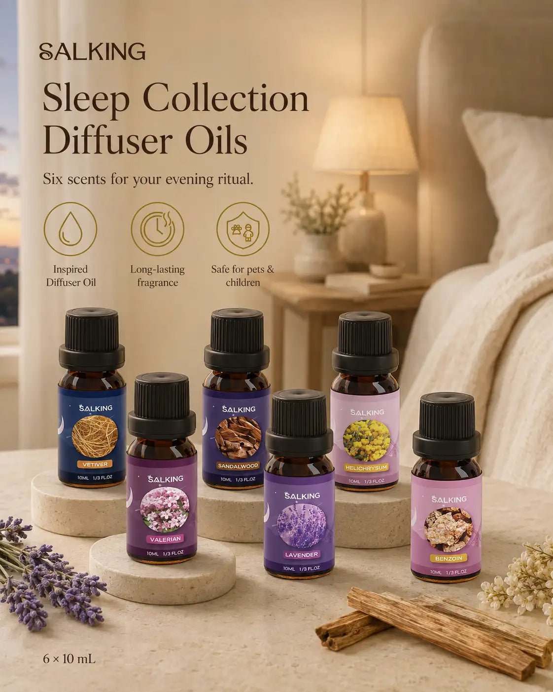 SALKING Sleep Diffuser Oils Set - SALKING_Essential oils Set_SALKING