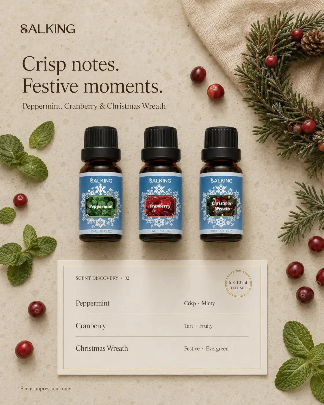 SALKING Winter Diffuser Oils Set - SALKING_Essential oils Set_SALKING