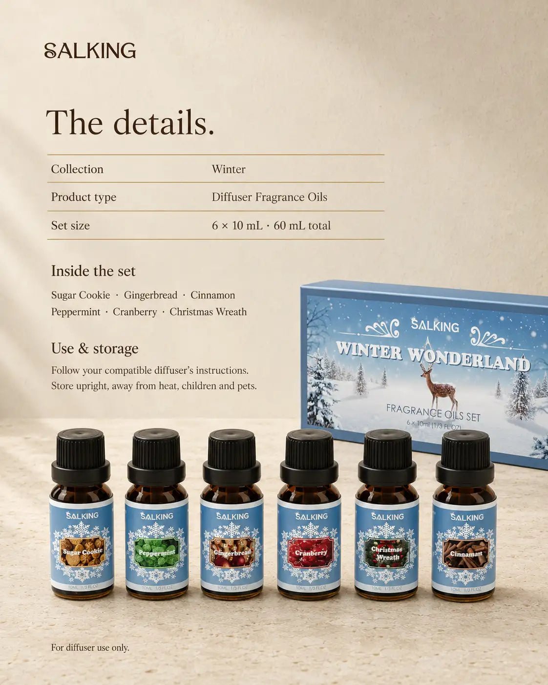 SALKING Winter Diffuser Oils Set - SALKING_Essential oils Set_SALKING