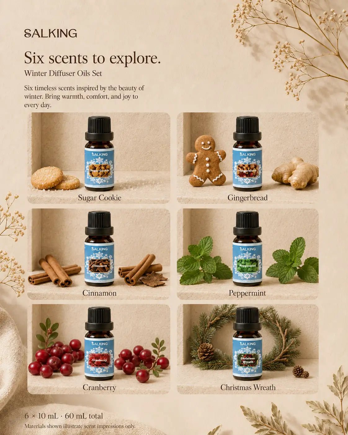 SALKING Winter Diffuser Oils Set - SALKING_Essential oils Set_SALKING