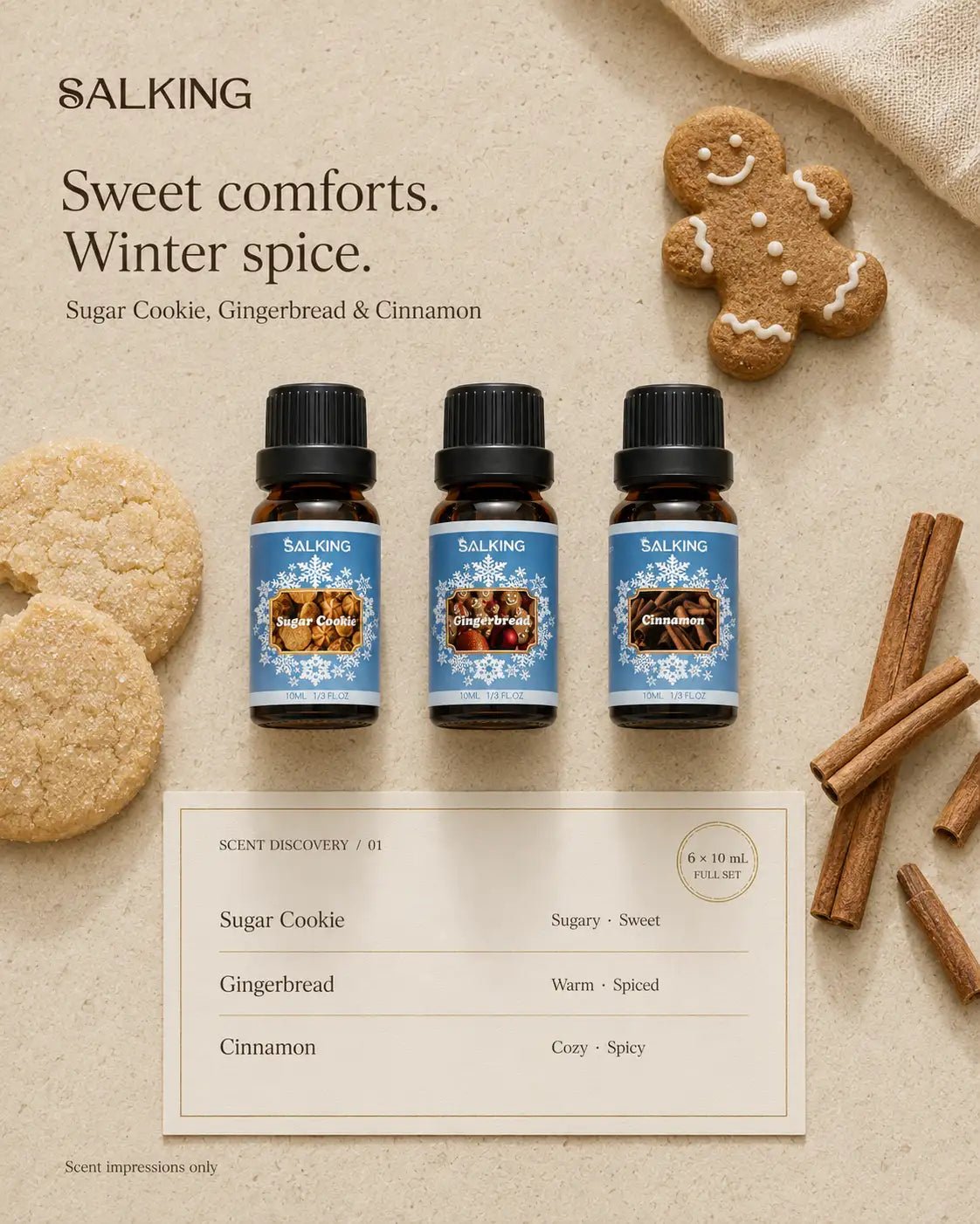 SALKING Winter Diffuser Oils Set - SALKING_Essential oils Set_SALKING