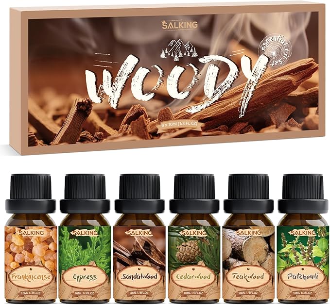 Vintage-style packaging box for the SALKING Woody Collection, showcasing the natural and organic aesthetic.